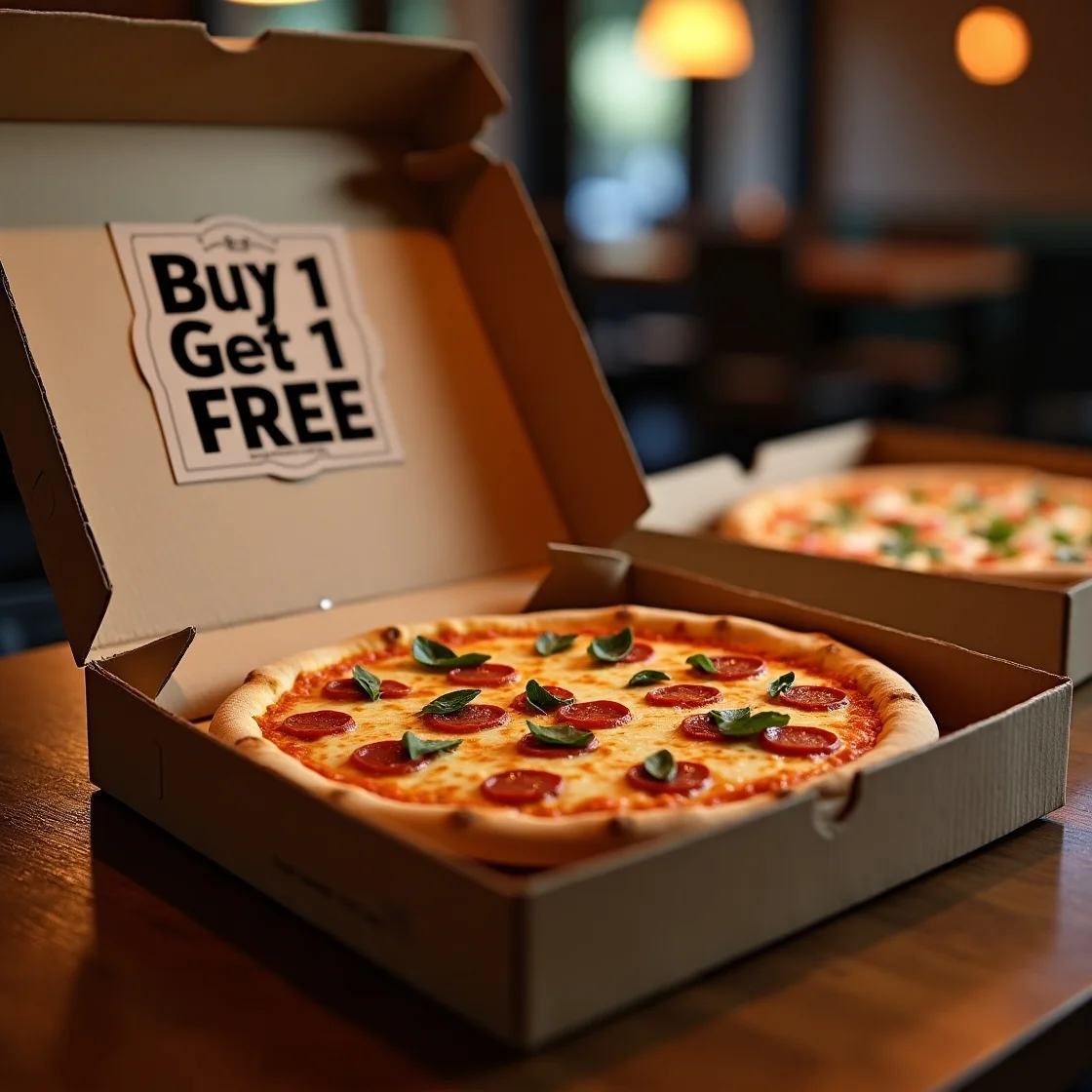 Une pizza achetée = Une offerte